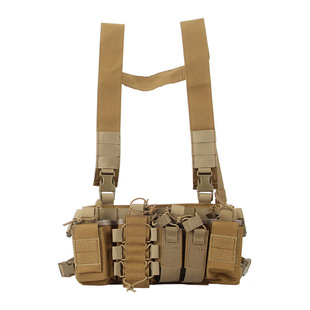 Multifunctional Tactical Vest Outdoor Tactical Chest Hanging Waterproof Nylon Military Fan Training Clothing Men's and Women's Cycling Sportswear