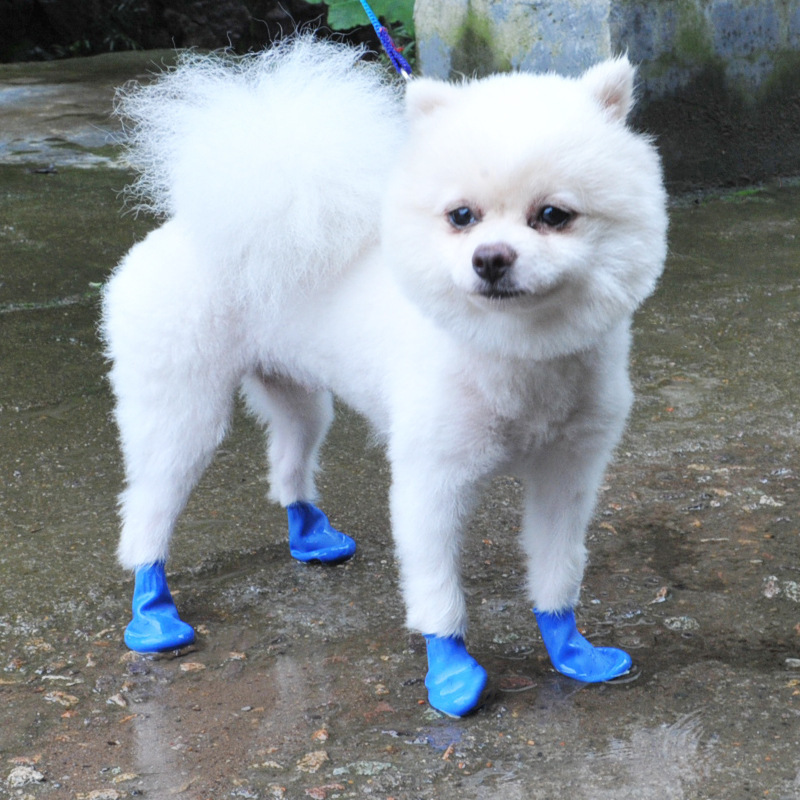 新しい防水犬の靴カバー猫屋外汚れにくいレインシューズゴム風船耐久性のある足の保護|undefined