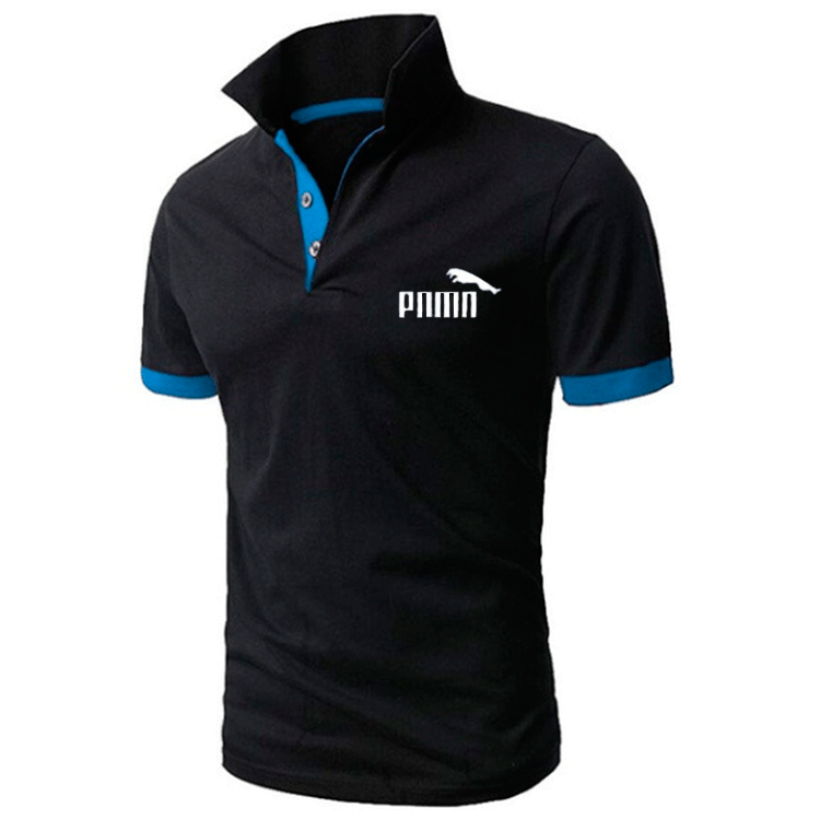 New Arrival Listed Summer T-Shirt Paul Men's Short Sleeve Top Popular Fashion Popular Polo Shirt Printed Leopard
