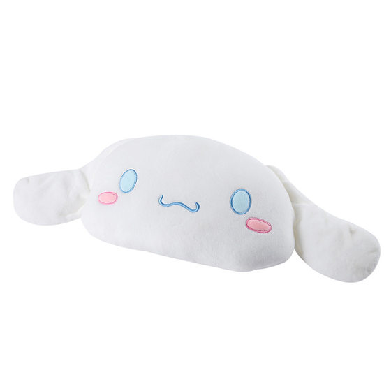 One-piece delivery cute cartoon white dog big ears dog car headrest neck pillow safety belt shoulder pad women's car accessories