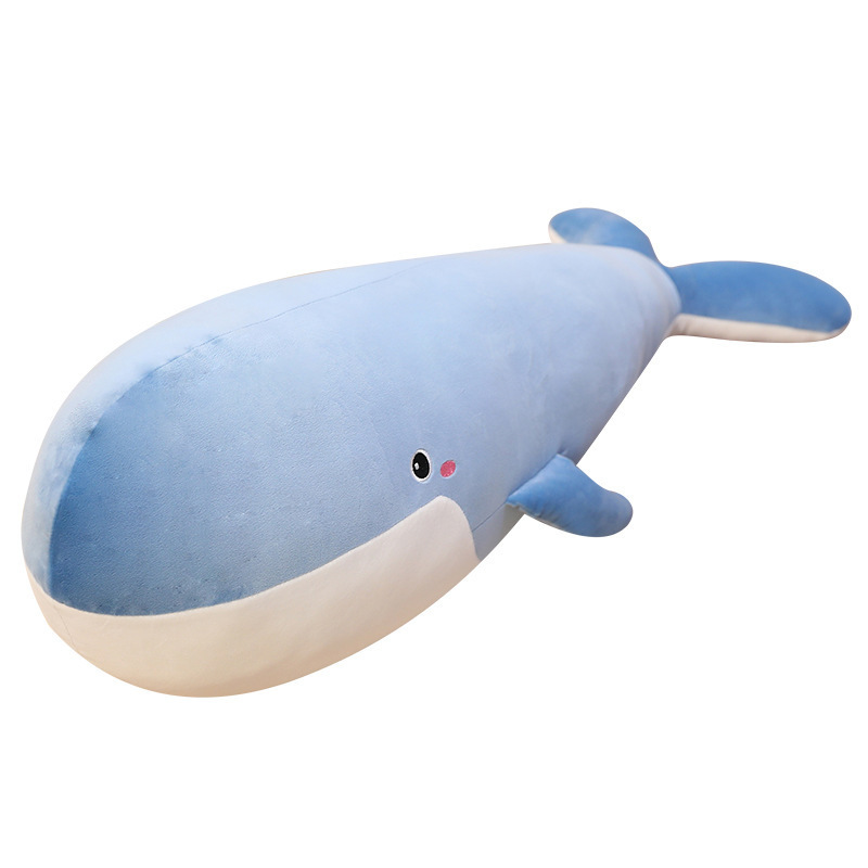 ins soft cartoon whale doll cross border Amazon plush toy cute shark baby sleeping pillow