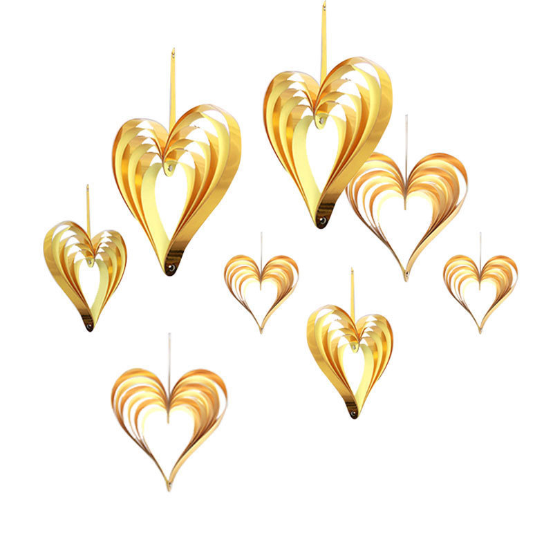 Christmas New Year's Day Decoration Love Five-Star Hanging Ornaments Birthday Party Wedding Room Decoration Shopping Mall Window