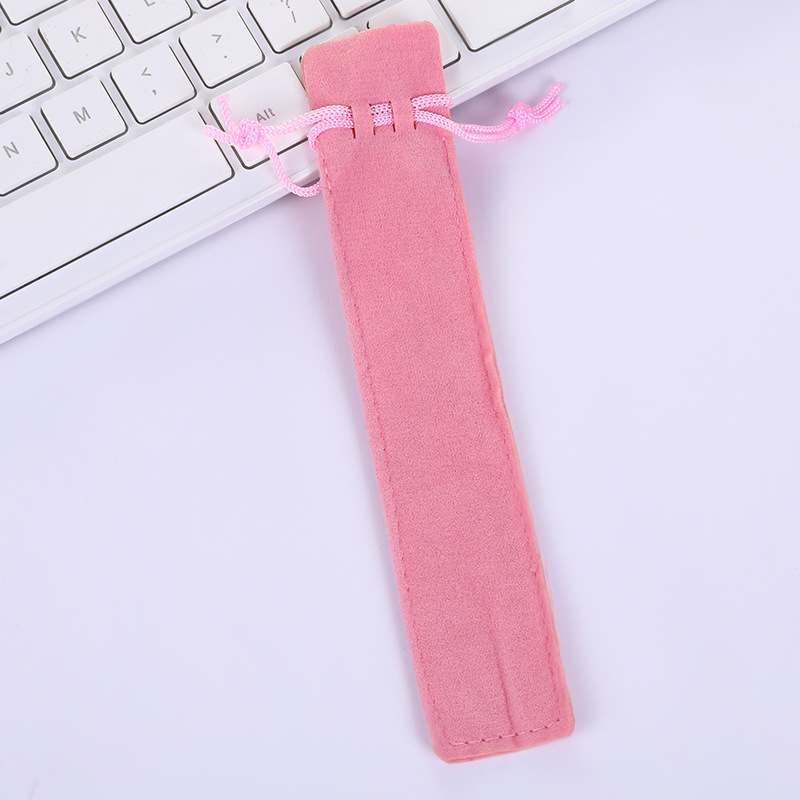 Crystal Pen Pen Case Double-sided Thickened Flannel Piece Pen Case Pen Brass Pen Gift Pen Case Plush Cloth Pen Case