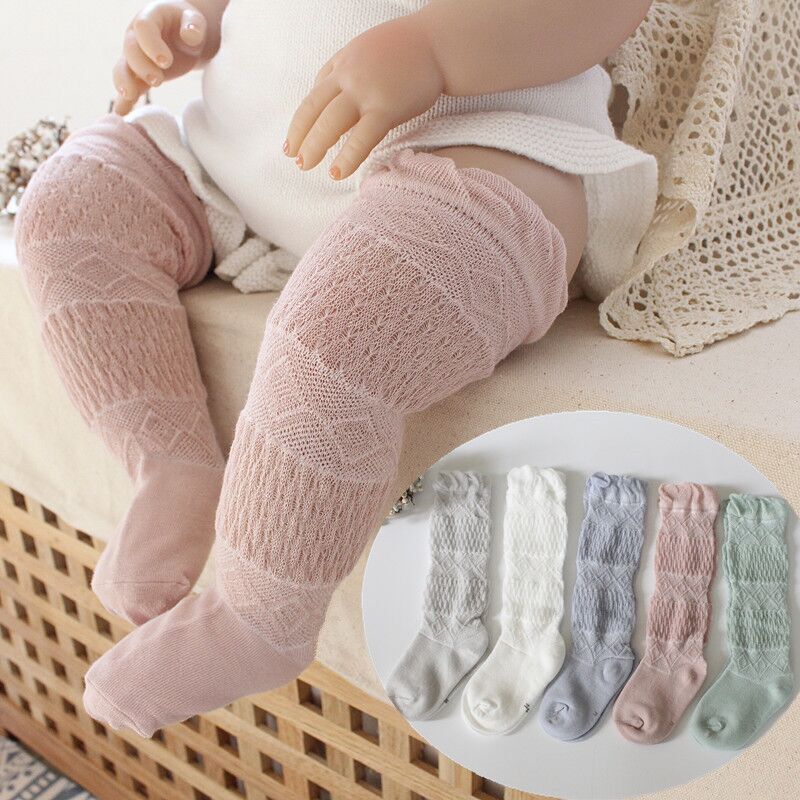 2020 Summer mesh cotton baby stockings baby knee stockings baby mosquito socks children 0-1-3 years old