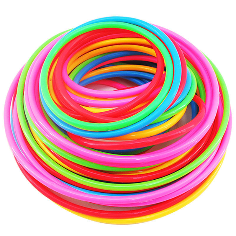 Factory solid ring wholesale night market stall ring game Toy throwing ring pp plastic ring throwing ring