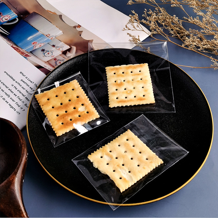 Transparent biscuit bag moon cake bag dessert candy packaging bag translucent no pattern baking packaging 100 price