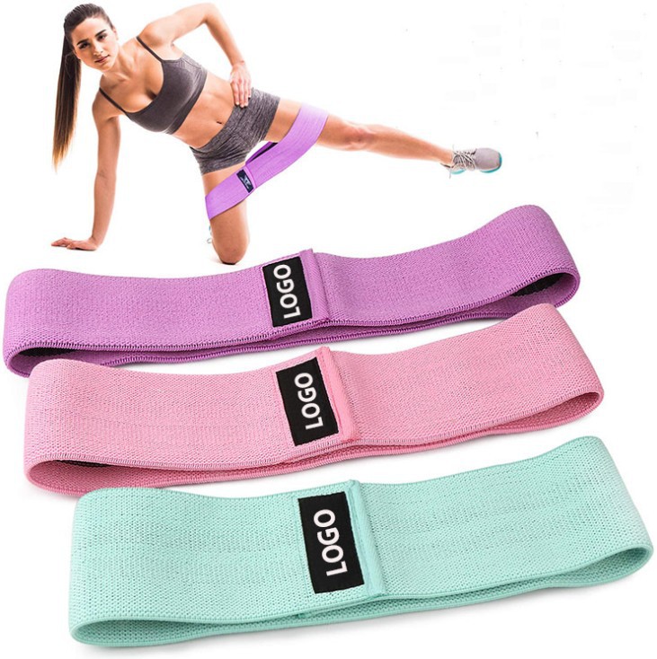 Cross-border hip abuse ring elastic band fitness resistance band Squat pull band hip hip squat yoga stretch band knitted