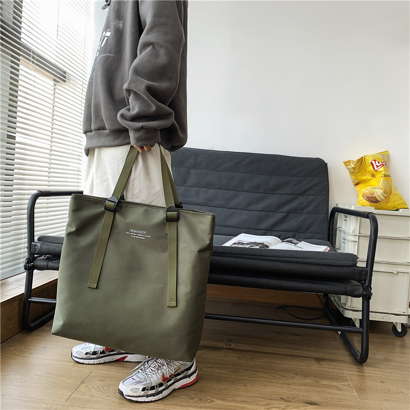 New Korean Style Large Capacity Men's Handbag Handbag Trendy Brand Simple Waterproof Crossbody Shoulder Bag Computer Bag for Men
