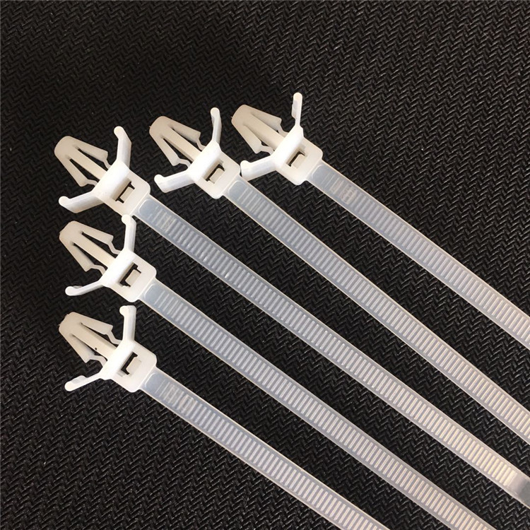 4.8*120mm aircraft head bolt type self-locking cable tie car wire harness fixed buckle binding belt X05