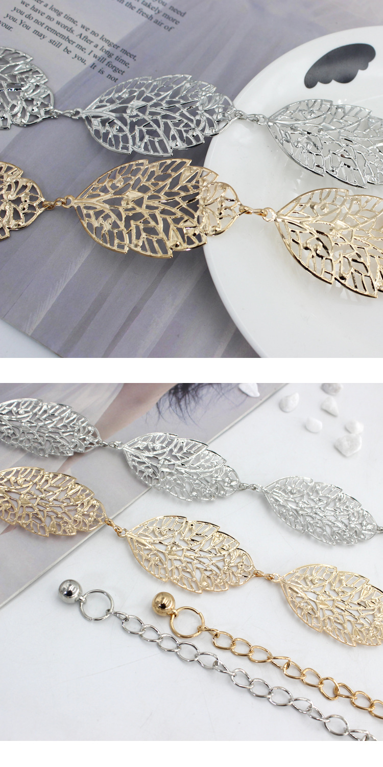 Cintura in metallo per donna coreana, moda Joker, foglie cave, temperamento decorativo, abito, catena per la vita, donne, una generazione di capelli_voghion.com