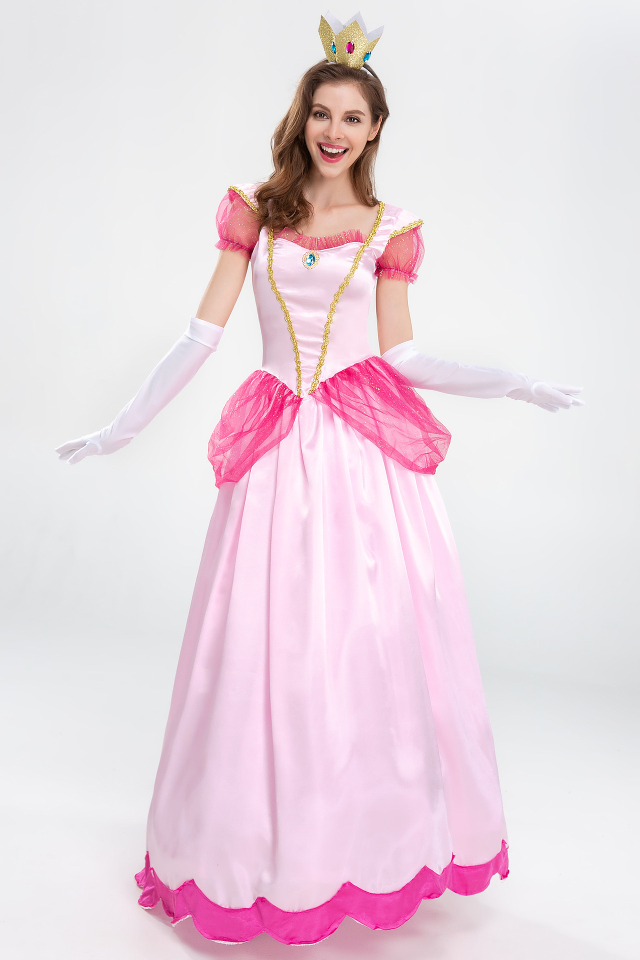Super Mary Collection Castle Princess Costume S-XL Halloween Cosplay Brigitte Princess Costume