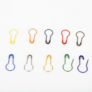 Free shipping 50 pcs/pack black gold silver color gourd needle underwear clothing tag pin pear pin