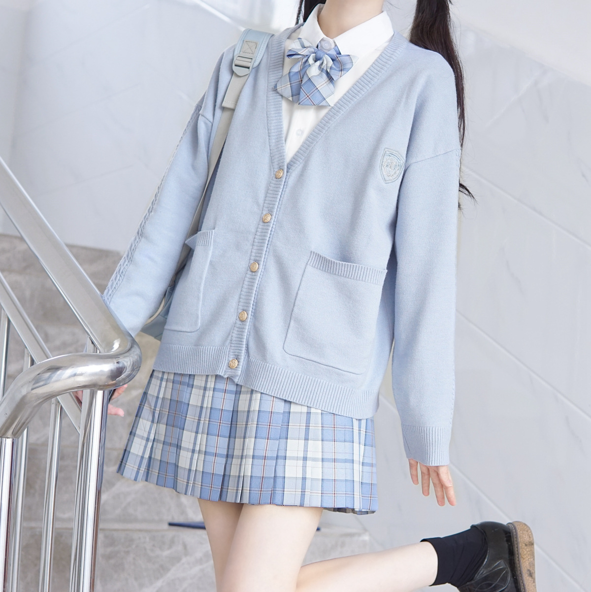 Yan Mu Xi Sui Yin University Original jk Uniform Cardigan Sweater Twist Knitwear Autumn Women's New