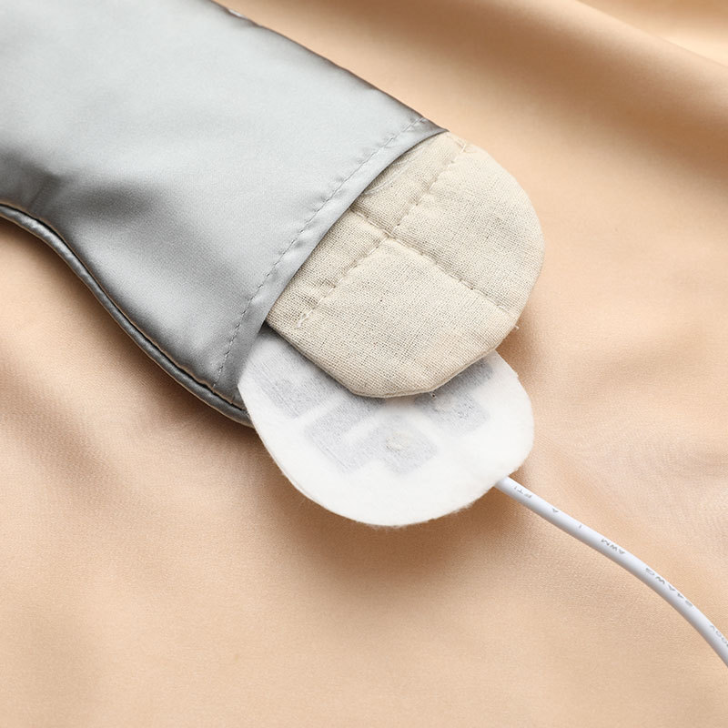 Wormwood heating imitation silk eye mask USB adjustable hot compress eye mask three heating eye protection sleep shading eye mask