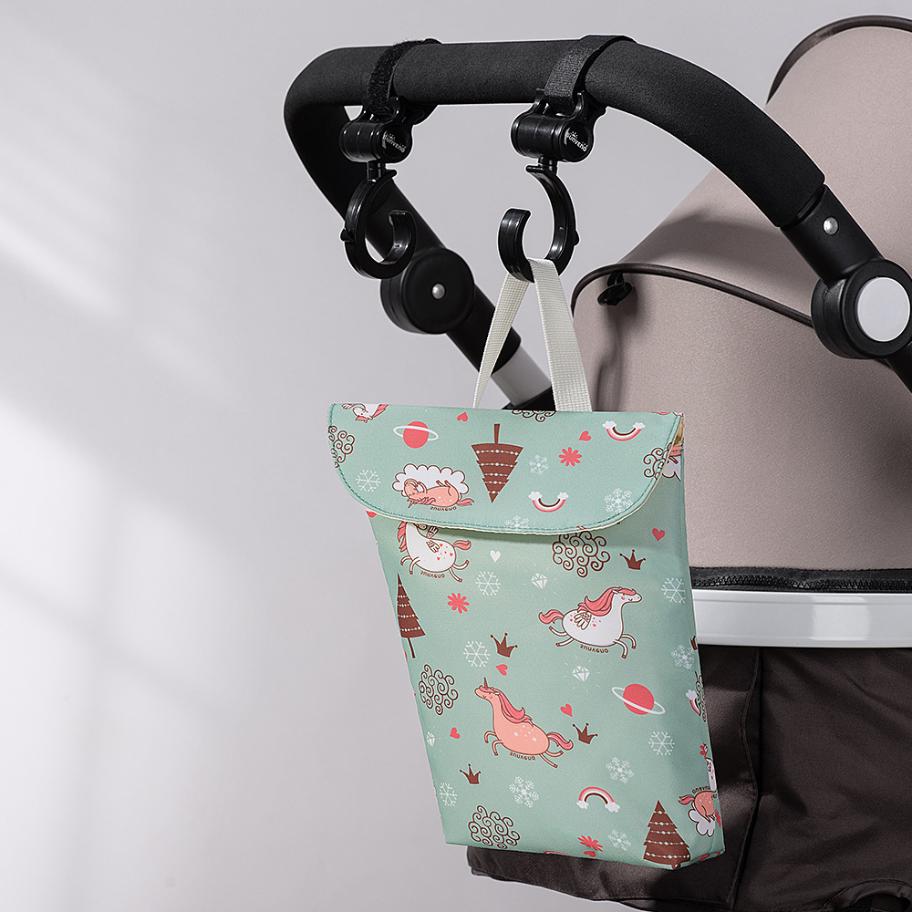 Multifunctional Baby Diaper Storage Bag Baby Diaper Waterproof Bedside Hanging Bag Outgoing Portable Hanging Bag