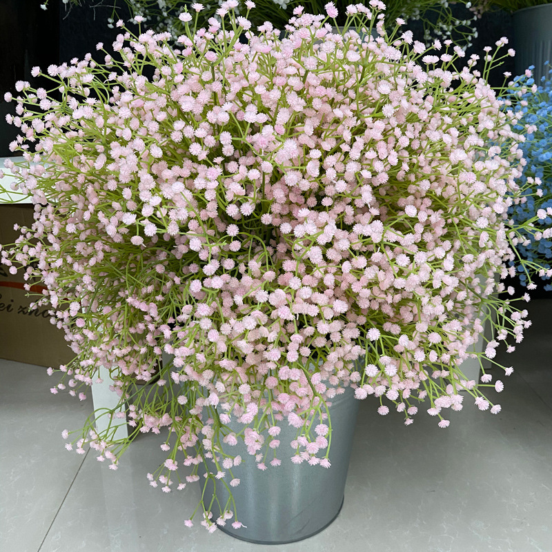 Simulation flower baby's breath Star office interior home decoration ornaments flower bonsai small fresh photo props hand wholesale