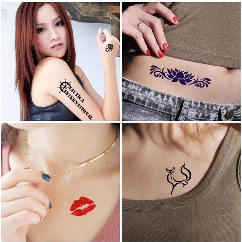 Plant Tattoo Sticker Juice Internet Celebrity Same Style Tattoo Cream New Simulation Tattoo Haina Tattoo Color Tattoo Cream