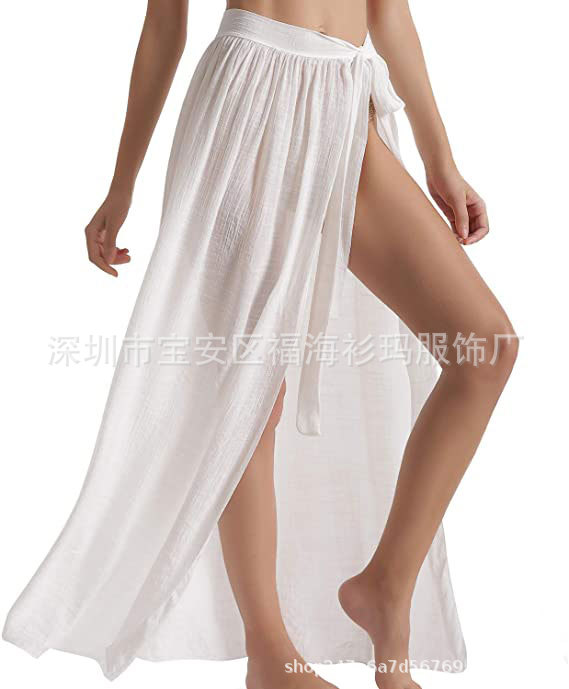 Shirt Ma Amazon ins Explosive Women's Apron Swimwear Summer Beach Wrap Skirt Swimwear Bikini Blouse