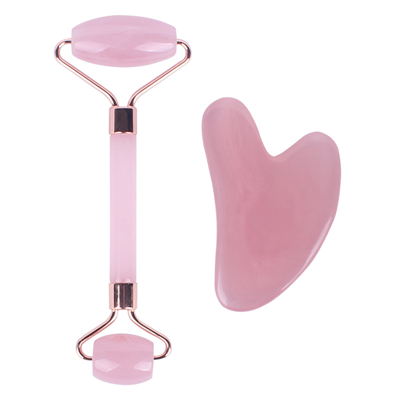 Face Beauty Massage Dressing Tendons Heart-shaped Face Scraping Synthetic Beeswax Resin Crystal Non-Jade Roller