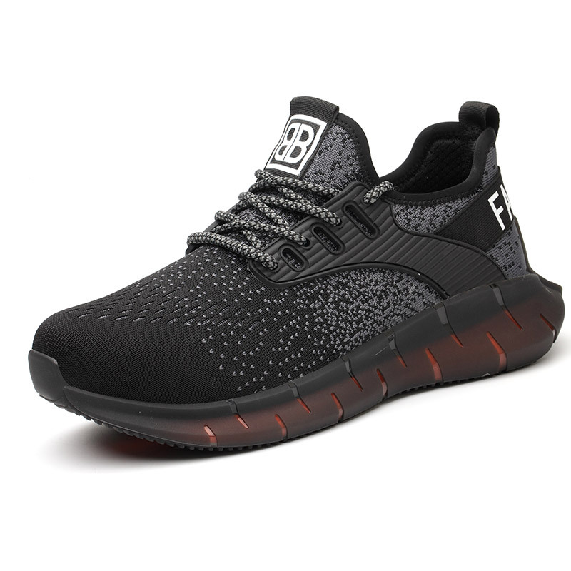 Cross-border Labor Protection Shoes Steel Toe Summer Breathable Anti-odor Light Anti-smashing Anti-stab Casual Shoes