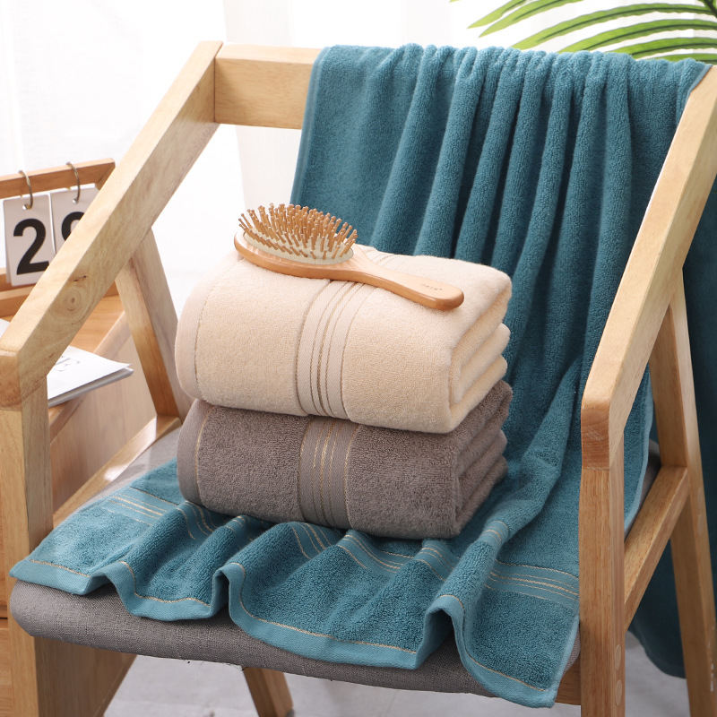 Factory direct limit stock cotton bath towel custom absorbent soft universal bath gift advertising company on behalf