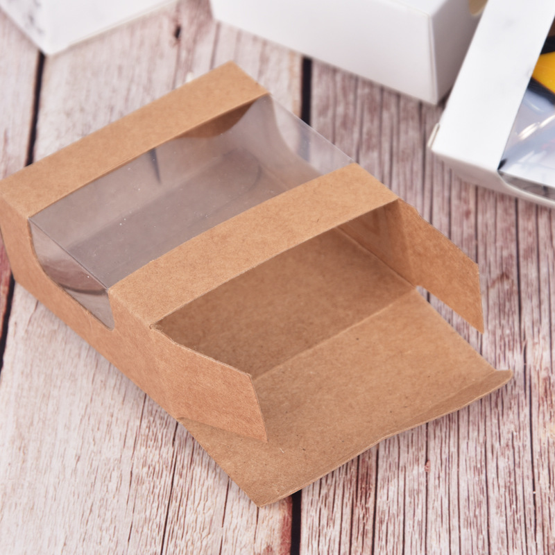 Handmade soap window carton key chain packaging small jewelry packaging box West Point packaging box spot