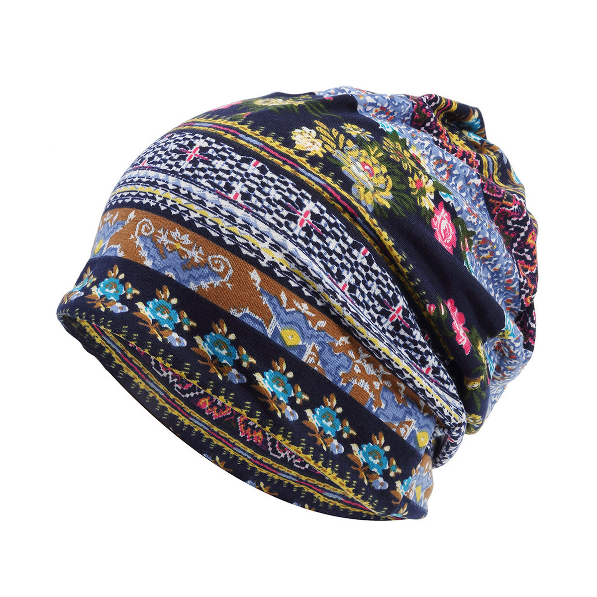 Amazon Supply spring and summer men's and women's pile hat cotton polyester ear protection toe cap pullover hat scarf