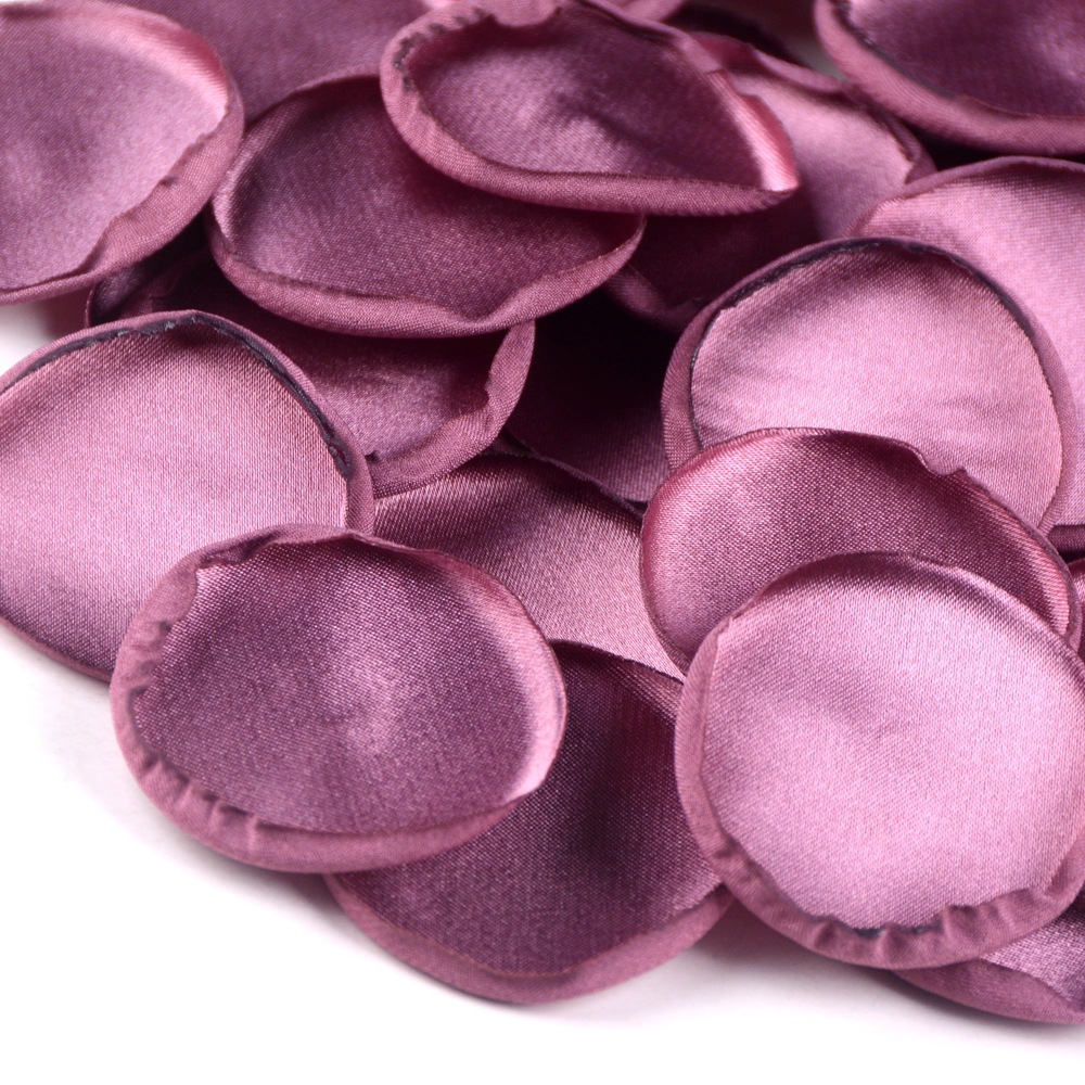4cm Silk Rose Burned Edge Petal Wedding Luminous Cream Scattered Flower Piece Party Decoration DIY Gift