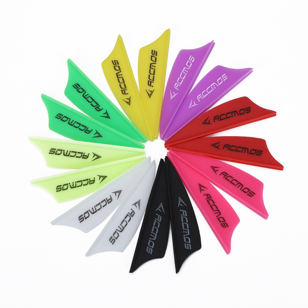 Bow and Arrow feather ACC shield feather 1.75 inch arrow feather high elastic plastic feather archery accessories