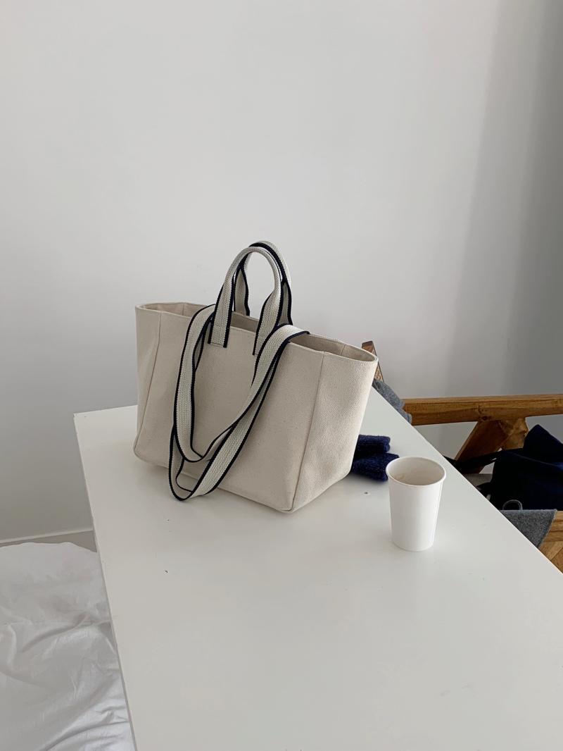 Handtasche 2023 neuer Trend große Kapazität Mode Umhängetasche einfache College Canvas Tasche Hersteller Großhandel_voghion.com