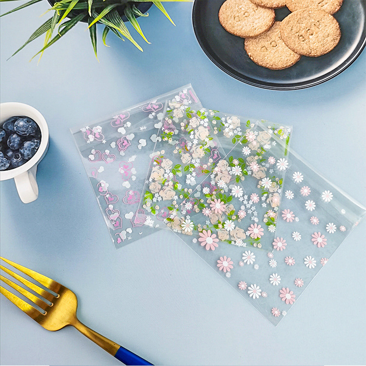 Baking biscuit bag moon cake cookie bag snack food packaging bag candy snack bag 10*10+3 100