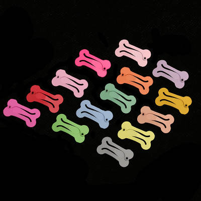 New 2.5cm bone BB clip pet hair accessories candy color children's hair clip mini rainbow hairpin