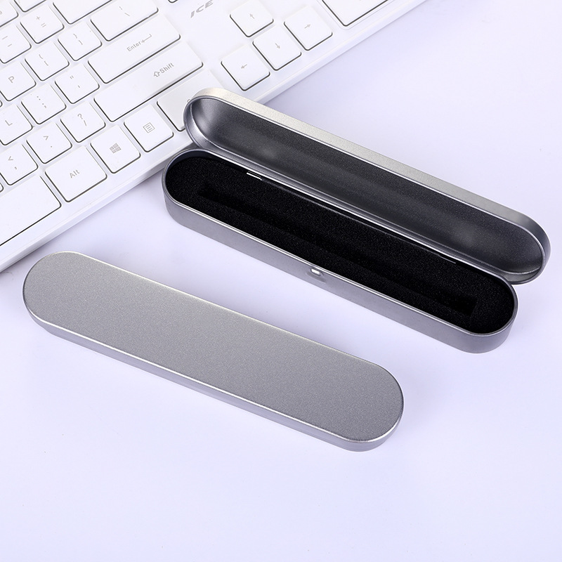 Spot Rectangular Tinplate Pen Case Sign Pen Box Acne Seaweed Tweezers Pencil Case Engraving logo