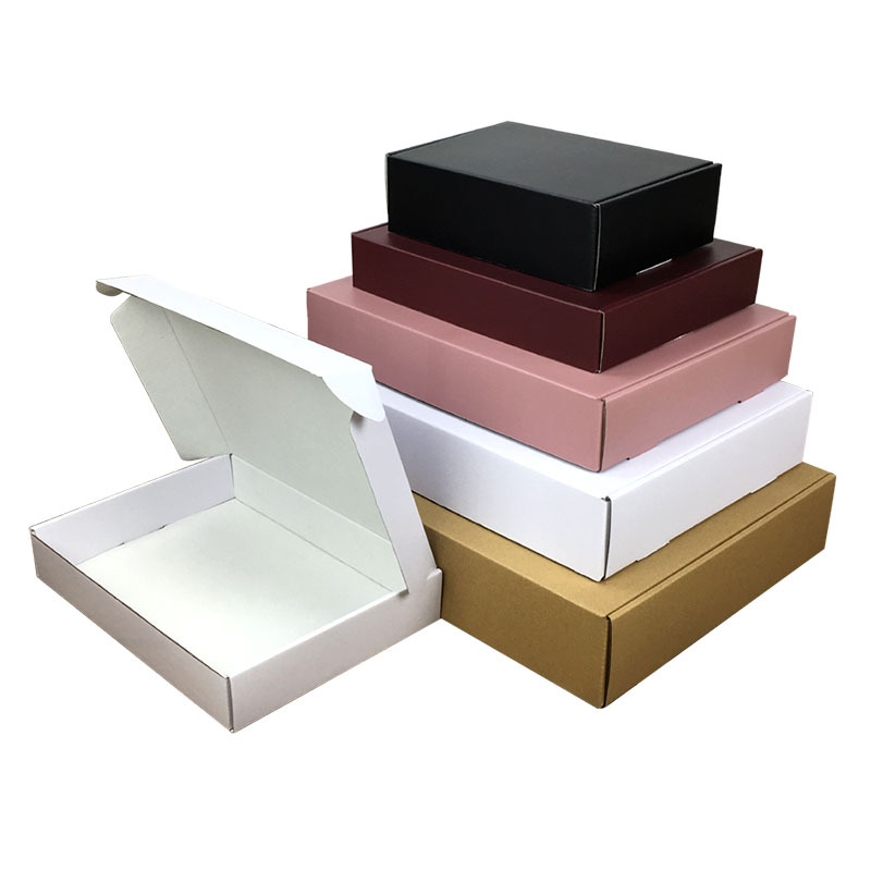 Express Paper Box Flying Machine Box White Black Box Free Shipping Packaging Box Small Batch Packing Box small size Square