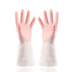 Two-color Household Cleaning and Washing Gloves Kitchen Washing and Washing Clothes Rubber Thin Durable Waterproof Plastic