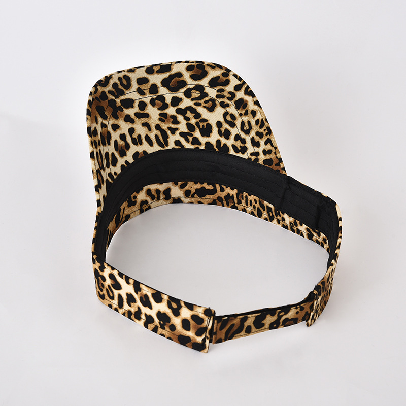 Korean personality leopard hat fashion women's empty top hat Joker women's baseball cap duck tongue tide sun hat manufacturers wholesale