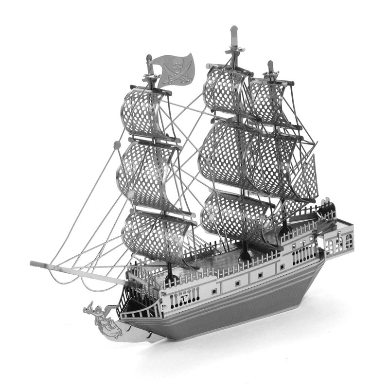 Aipin all-metal stainless steel DIY assembly model lithographic three-dimensional puzzle Pirates Of The Caribbean Black Pearl