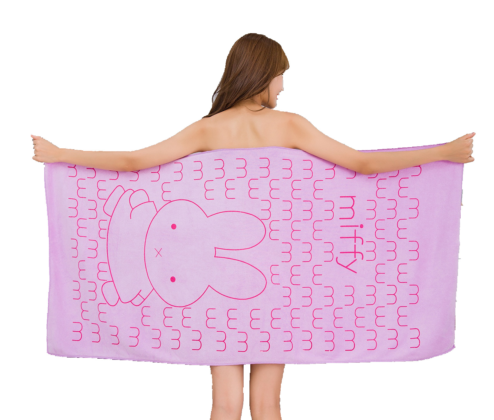 Factory wholesale microfiber cartoon skirt wearable sling bath towel women's soft absorbent beach towel can be customized