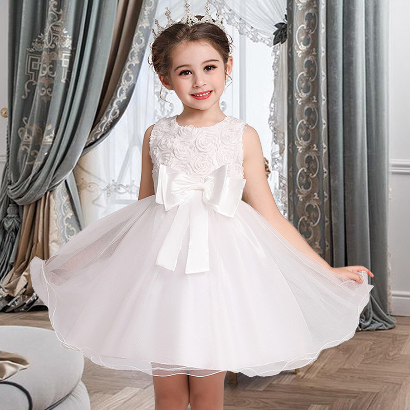 christmas dress girls dress children's clothing baby princess style christmas skirt foreign trade unkown