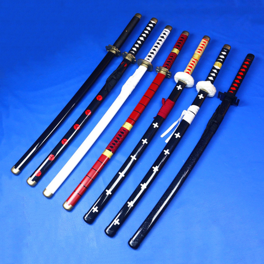 Wood and Bamboo Sword cosplay Props Taidao Original Knife Pattern One Piece Luffy Solon Knife Three Knife Flow Unopened Blade