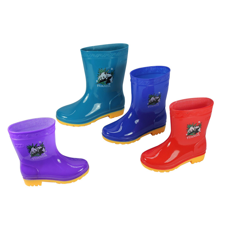 Factory Direct children's rain boots male and female students non-slip mid-calf rain boots fashion cartoon big children's water shoes foreign trade Wholesale
