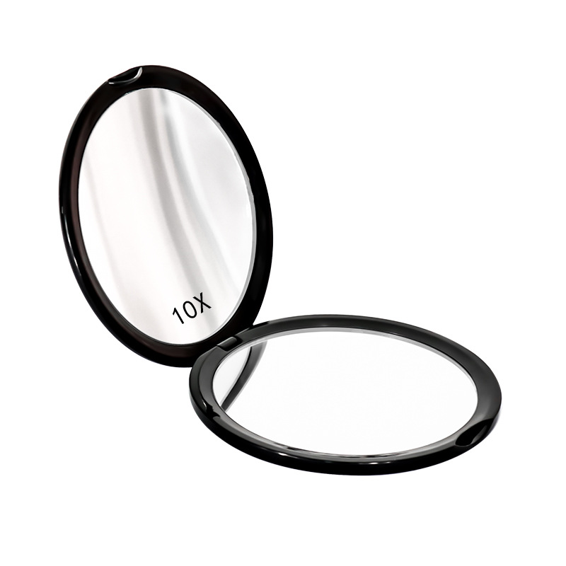 Foreign trade cosmetic mirror portable double-sided mirror magnifying glass small mirror flip handheld mirror round folding mirror wholesale