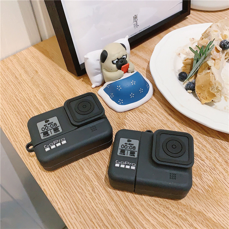 創意立體拍立得相機蘋果AirPods pro藍牙耳機保護套1/2/3代適用於