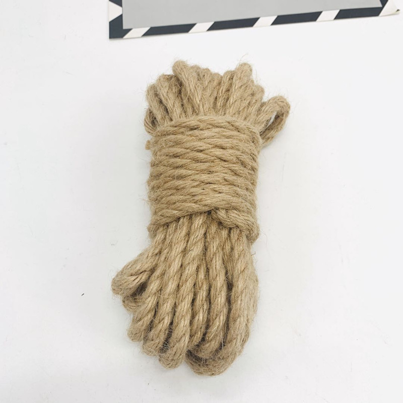 Hemp rope diy handmade jute rope environmental protection vintage decorations Wall hemp rope material binding rope in stock factory direct sales