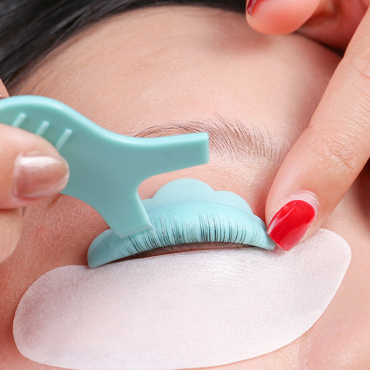Aikexier eyelash perm auxiliary tool Y-shaped eyelash brush suit silicone brush eyelash brush silicone brush head