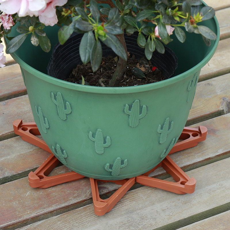 Cross-border flowerpot feet ventilation to prevent root rot raised flowerpot green garden fleshy potted 12 a pack