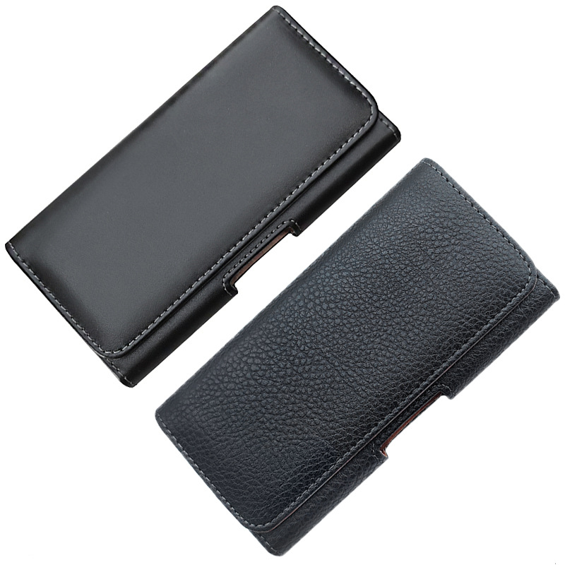 Mobile Phone Waistband Leather Case Suitable for Apple Waistband Leather Case for Old Age Intelligent Machine Wear Belt Mobile Phone Waist Bag