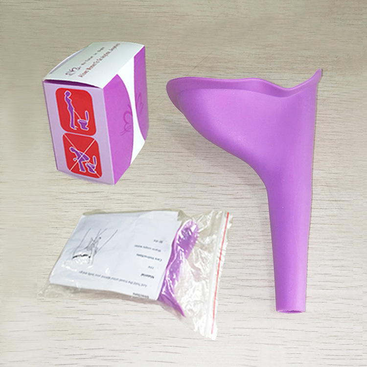 Women's Outgoing Emergency Women's Standing Silicone Urinal Foldable Portable Urinal Long-distance Travel Daily Supplies
