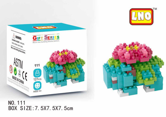 LNO small particles micro particles leisure mosaic DIY building blocks plastic toys 083-242 PET series wholesale