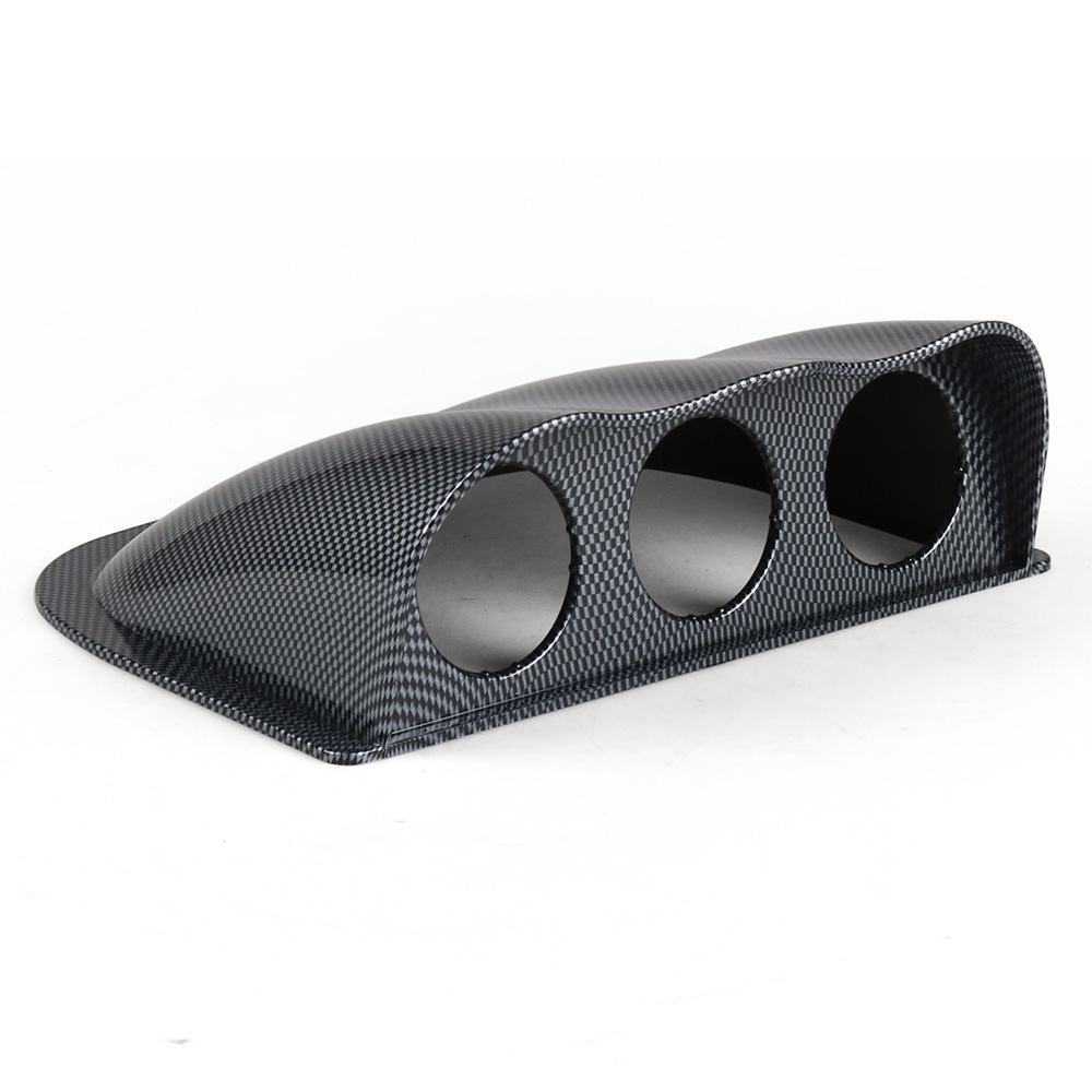 Cross-border hot new 52mm three-hole sitting instrument bracket black carbon fiber 3-hole racing instrument seat